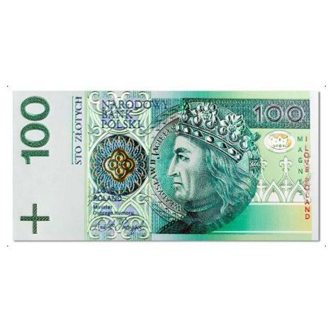 Magnes Pan Dragon Banknot 100zł
