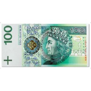 Magnes Pan Dragon Banknot 100zł