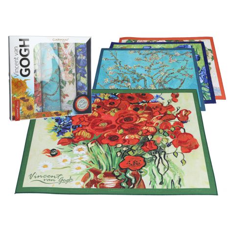 Komplet czterech podkładek na stół - V. van Gogh, mix 2