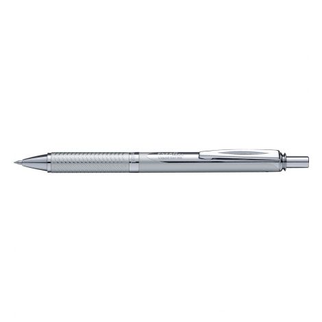 Pióro kulkowe Pentel 0.7mm, aluminiowa obudowa, Srebrny - 5