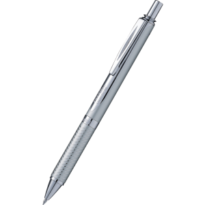 Pióro kulkowe Pentel 0.7mm, aluminiowa obudowa, Srebrny
