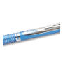 Pióro kulkowe Pentel 0.7mm, aluminiowa obudowa, Niebieski - 4