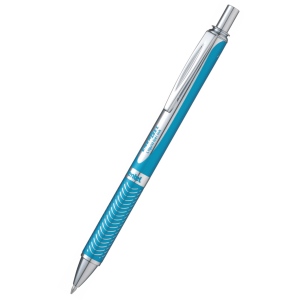 Pióro kulkowe Pentel 0.7mm, aluminiowa obudowa, Niebieski