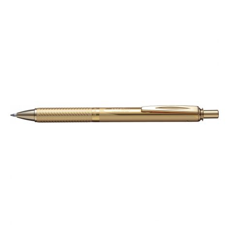 Pióro kulkowe Pentel 0.7mm, aluminiowa obudowa, Złoty - 2