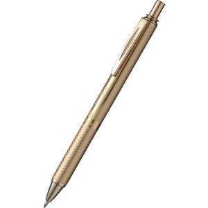 Pióro kulkowe Pentel 0.7mm, aluminiowa obudowa, Złoty