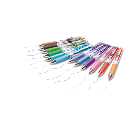 Pióro kulkowe Pentel Energel 0.7mm, różowe - 3