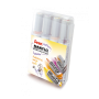 Zestaw 4 markerów do tablic Pentel Maxiflo z tłoczkiem - 2