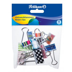 Klipy Pelikan kolorowe, 12sztuk