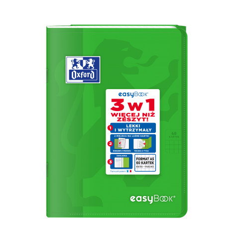 Zeszyt Oxford PP Easybook A5/60 kratka, z marginesem - 12
