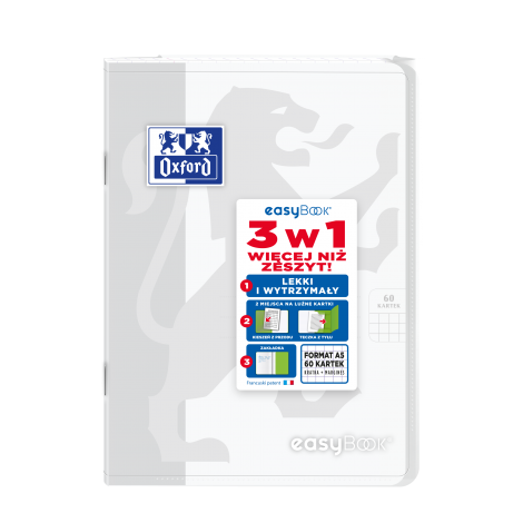 Zeszyt Oxford PP Easybook A5/60 kratka, z marginesem - 13