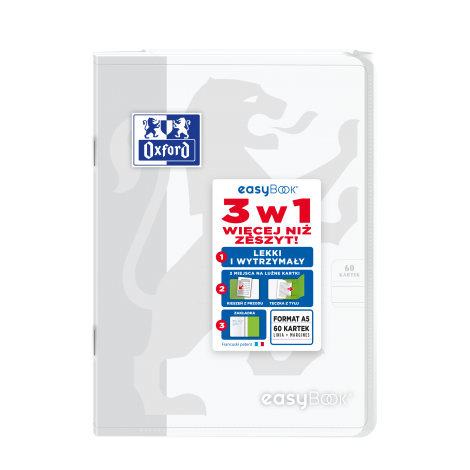 Zeszyt Oxford PP Easybook A5/60 linia, z marginesem - 12