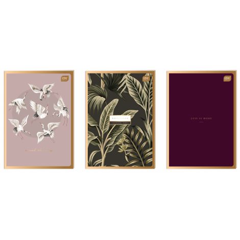 Zeszyt Interdruk Metallic Satin Gold A4/60/70g kratka