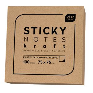 Karteczki Samoprzylepne Kraft 75x75mm, 100szt