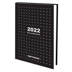 2024 Kalendarz kropki A5 tygodniowy czarny