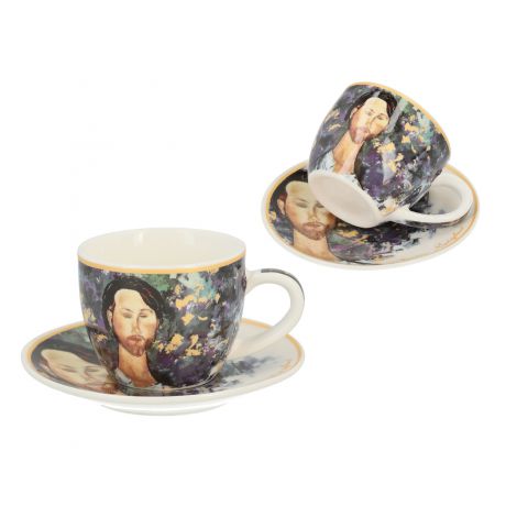 Filiżanka Carmani 80ml espresso ze spodkiem - A. Modigliani, Leopold Zborowski - 2