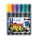 Marker Staedtler Lumocolor ART, wodoodporny, ścięta końcówka, 6 kolorów w etui
