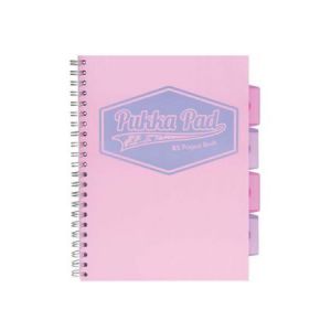 Kołozeszyt Pukka Pad Project Book Pastel B5/100/80g kratka, różowy