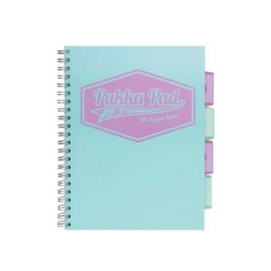 Kołozeszyt Pukka Pad Project Book Pastel B5/100/80g kratka, morski
