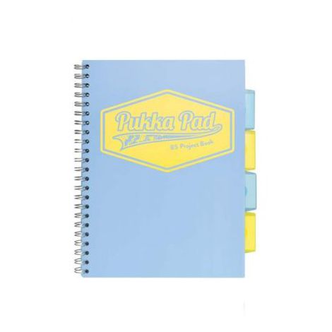Kołozeszyt Pukka Pad Project Book Pastel B5/100/80g kratka, niebieski