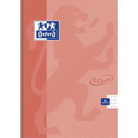Brulion Oxford Touch Pastel A5/96 kratka, z marginesem - 4