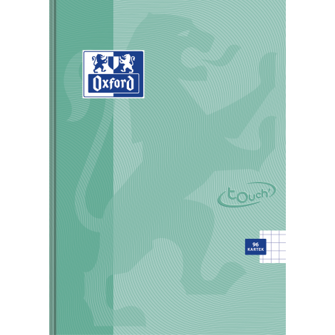 Brulion Oxford Touch Pastel A5/96 kratka, z marginesem - 5