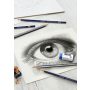 Ołówki Faber-Castell Gold Faber 1222, 6szt + Gumka + Temperówka - 4