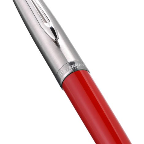 Pióro kulkowe Waterman Embleme Red F z chromowanym wykończeniem - 4