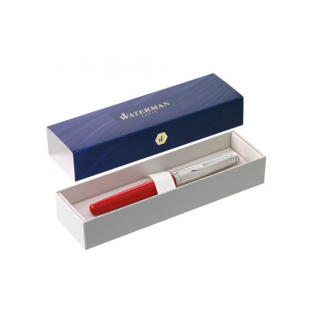 Pióro Wieczne Waterman Embleme Red F z chromowanym wykończeniem - 6