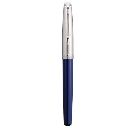 Pióro Wieczne Waterman Embleme Blue F z chromowanym wykończeniem - 2