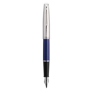 Pióro Wieczne Waterman Embleme Blue F z chromowanym wykończeniem
