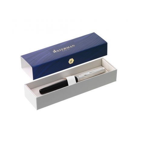 Pióro kulkowe Waterman Embleme Black F z chromowanym wykończeniem - 5