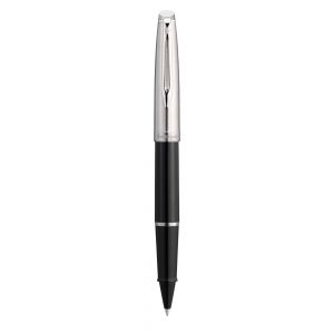 Pióro kulkowe Waterman Embleme Black F z chromowanym wykończeniem