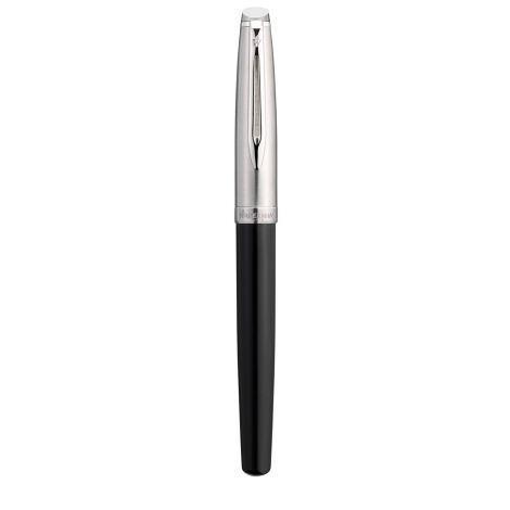 Pióro Wieczne Waterman Embleme Black F z chromowanym wykończeniem - 2