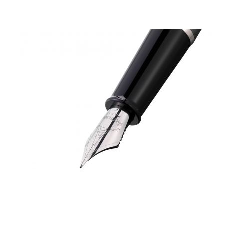 Pióro Wieczne Waterman Embleme Black F z chromowanym wykończeniem - 4