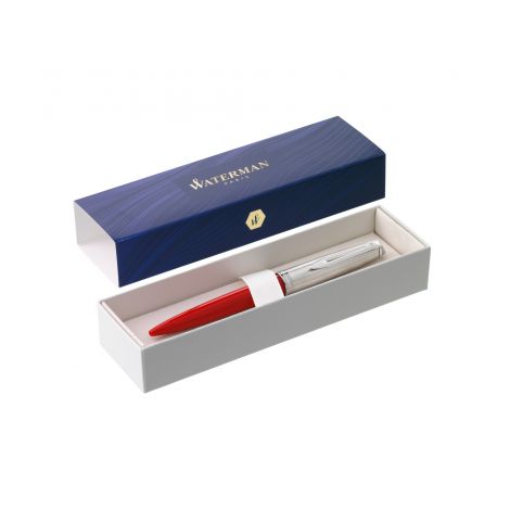 Długopis Automatyczny Waterman Embleme CT M Red, z chromowanym wykończeniem - 3