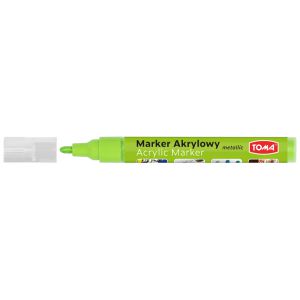 Marker akrylowy Toma 2.5mm, Zielony jasny metaliczny