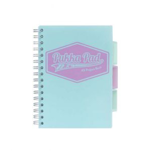 Kołozeszyt Pukka Pad Project Book Pastel A5/100/80g kratka, morski