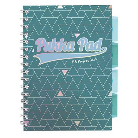 Kołozeszyt Pukka Pad Project Book Glee B5/100/80g kratka, ciemnozielony