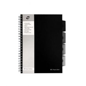 Kołozeszyt Pukka Pad Project Book Black B5/125/80g kratka, czarny