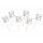 Piker B&C 18, srebrny, 6 szt.