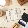 Szkicownik Oxford Sketchbook Szyty A5/96/100g Czarny - 5