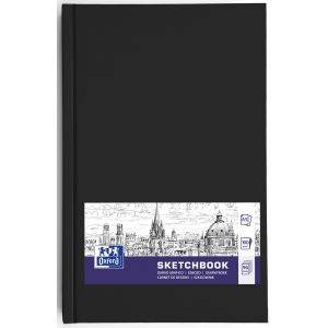 Szkicownik Oxford Sketchbook Szyty A5/96/100g Czarny