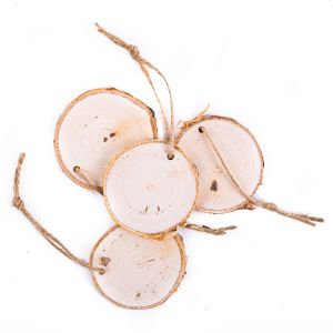 Plastry Drewna dpCraft ze sznurkiem, 4szt