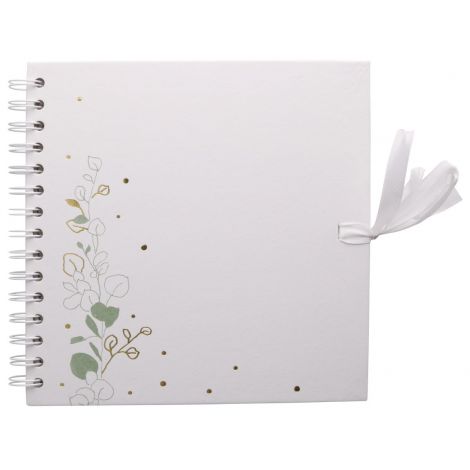 Album na spirali Happy Color 20x20cm Botanic ze wstążką - 3