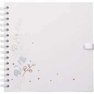 Album na spirali Happy Color 20x20cm Botanic ze wstążką