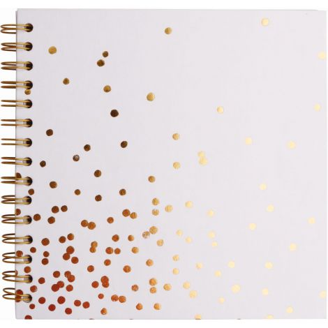 Album na spirali Happy Color 20x20cm Golden Dots