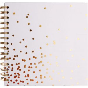 Album na spirali Happy Color 20x20cm Golden Dots
