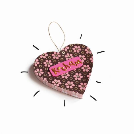 Kształt z papier mache Happy Color Big Heart, 19x2.5cm - 3