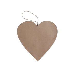 Kształt z papier mache Happy Color Big Heart, 19x2.5cm