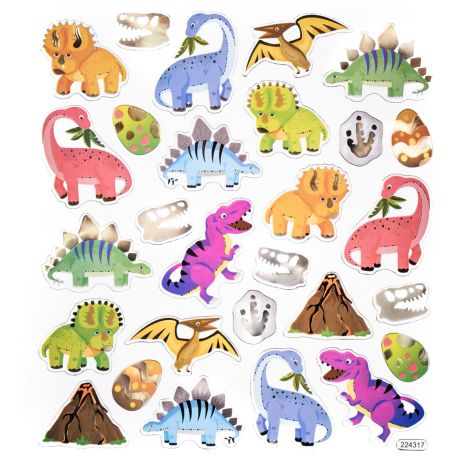 Naklejki dpCraft Dinozaury, 28szt